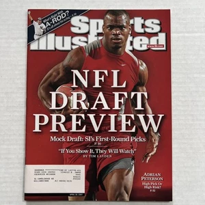 ADRIAN PETERSON Sports Illustrated April 30 2007 NFL DRAFT PREVIEW 🏈MINT - Picture 1 of 2