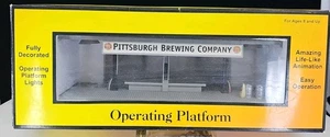 MTH RailKing O 1/48 Scale 30-90189 Pittsburgh Brewing Operating Freight Platform - Picture 1 of 4