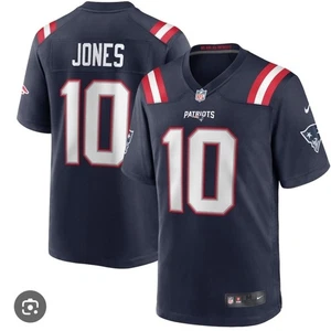 Mac Jones Navy Blue New England Patriots Jersey FANATICS PRO LINE NFL - Picture 1 of 7