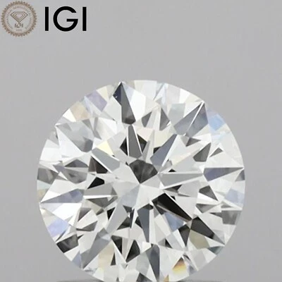 Round Cut 1.00 CARAT CVD Lab Grown Diamond VVS2 Clarity H Color IGI Certificate - Image 1 of 4