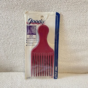 3 Goody vintage unbreakable hair lift pick combs #27103 1996 Black Blue Pink Nos - Picture 1 of 5