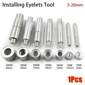 1Pcs Handmade Installing Eyelets Tool Carbon Steel Grommet Installation Tool - Picture 1 of 24