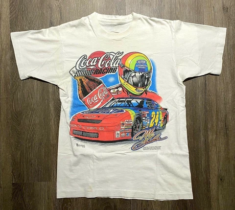 vintage 1995 nascar jeff gordon t shirt all over gift, unisex full size Cover
