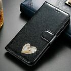 For Samsung Galaxy S22 Phone Case Shiny Leather Bling Glitter Flip Wallet Cover