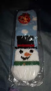 Urlaub Hüttenschuhe Socken-Schneemänner-Damen-Gr.5-10-China-Fabrikversiegelt - Bild 1 von 3