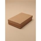 Pack of 12 Natural Brown Card Gift Jewellery Boxes Black Insert Wholesale Bulk
