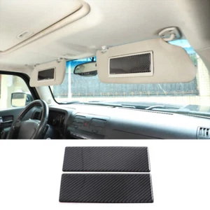 Panel decorativo espejo tocador de fibra de carbono para Hummer H3 2005-2009 - Imagen 1 de 10