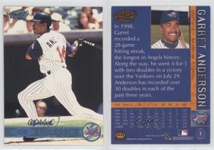 1999 Pacific Platinum Blue Garret Anderson #1