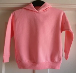 Jersey con capucha rosa brillante para niñas de 5-6 años de F&F - Imagen 1 de 9
