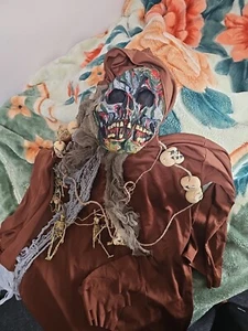 Halloween Face Skeleton Mask Headgear Scary Horror Costume Cosplay Accessories - Picture 1 of 7