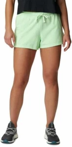 SOILED Columbia Women's Trek French Terry 5" Shorts Green Size XS-2XL $50 D411 - Picture 1 of 5