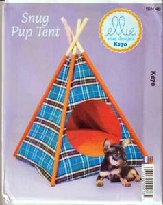 Kwik Sew 4374 K270 Haustierzelt und Kissen Schnittmuster Ellie Mae Designs Neu - Bild 1 von 1