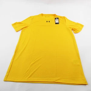 Under Armour HeatGear Short Sleeve Shirt Men's Gold New with Tags - Picture 1 of 9