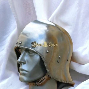 Medieval Open German Sallet Helmet Reenactment/Halloween/Christmas Gifts - Picture 1 of 4