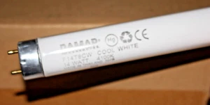 9 LOT GENUINE DAMAR F14T8CW FLUORESCENT 14W T8 4100K COOL WHITE 15” BULBS - Picture 1 of 2