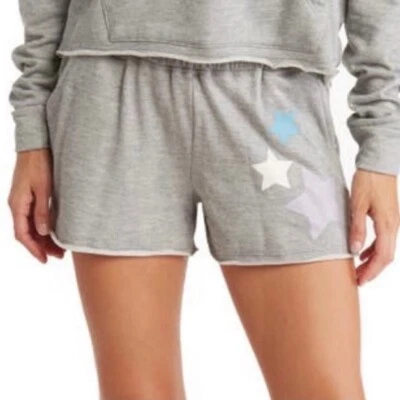 Wildfox Sweat Starlight 短裤 Heather 灰色全新带标签,尺寸 Lg — 第 1/4 张图片