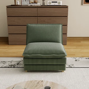 Modular Sectional Sofa,Deep Seat Couch for Living Room , 4 Pillow, Modern L-Shap - Picture 1 of 6