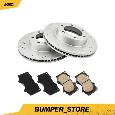 Front Drilled Disc Rotors Brake Pads 319mm For Toyota 4Runner 2003-2009 Tacoma - Image 1 of 4