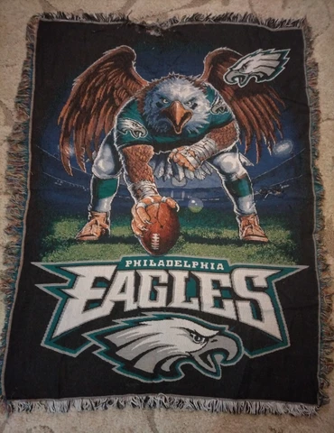 Vintage 2004 Phila. Eagles Throw Blanket/Home Decorations for The Super Bowl Cover
