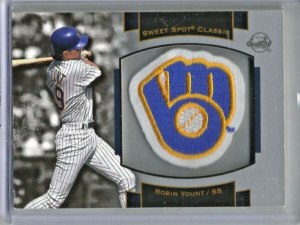 Robin Yount 2003 Upper Deck Sweet Spot Classic Logo Patch - Image 1 of 1