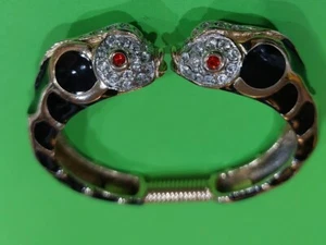 Donald Stannard Kissing Koi Fish Enamel Bracelet, Signed, 1970s - Picture 1 of 7