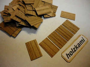 Dachschindeln Holz Ulme Rüster 250 Stück. 25mm x 15mm x 0,6mm L/B/H - Picture 1 of 2