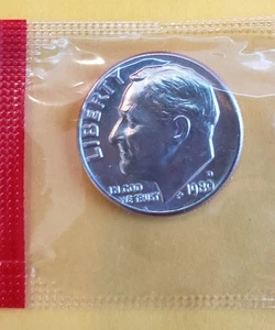 1980d Roosevelt Dime,RPM,Of Center Rim,Planchet Error,Letr Close Rim,Die... - Picture 1 of 10