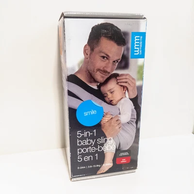 Новый с Ярлыками мы сделали меня улыбка 5-в-1 Baby слинга алый красный Lite 0-24 м 8-35 фунтов Babasling - Изображение 1 из 4