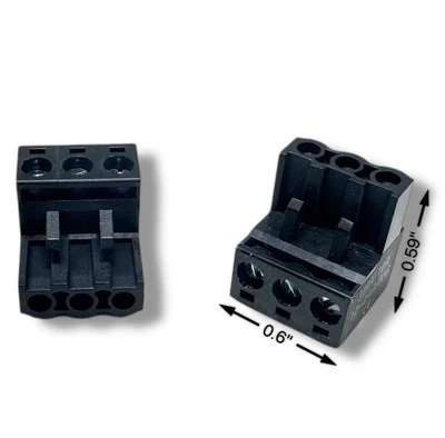 3-Pin Power /Ground/ Terminal Plug For Digital Bass Reconstruction Processor OEM - Image 1 of 4
