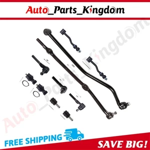 For Jeep Comanche & Cherokee 11Pcs Front Ball Joints Tie Rods Drag Link Assembly - Picture 1 of 11