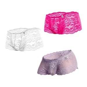 Sexy bikinis de natación para hombre MOB boxer corto de encaje para hombre-MBL01 ropa interior - Imagen 1 de 7
