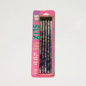 Pentech Slix 5Ct Pencils Vintage 1990 No. 2 HB Lead Cool Art Metallic Shiny - Picture 1 of 3