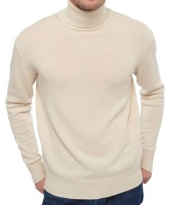 Men's Turtleneck Thick and Soft 100% Cashmere Sweater S 4XL 11 Colors - Picture 1 of 36