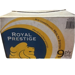 NOS Royal Prestige 9-lagig verklebter Boden 30 QT/38 CM Suppentopf mit Deckel NEU mit Box - Bild 1 von 6