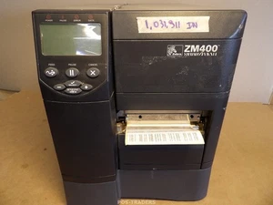 Zebra ZM400 Thermal Barcode Label Printer 104mm 203dpi LAN USB - 1031911 IN / OK - Afbeelding 1 van 9