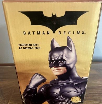 Batman Begins Christian Bale As Batman Porcelain Bust - New open box DC - Image 1 of 4