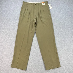 Tommy Bahama St Thomas Relaxed Pants Mens 32x30 Almond Beige 100% Silk NEW $125 - Picture 1 of 17