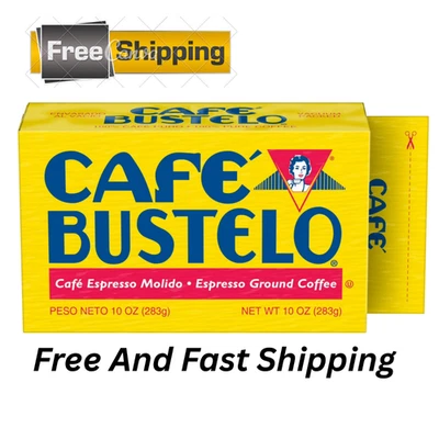 Cafe Bustelo, Espresso Style Dark Roast Ground Coffee, Vacuum Packed 10 oz Brick - Image 1 of 3