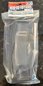 NEW Tamiya RC Racing Wing Set Carbon Pattern Spoiler for 1:10 Touring Cars 54729 - Picture 1 of 2