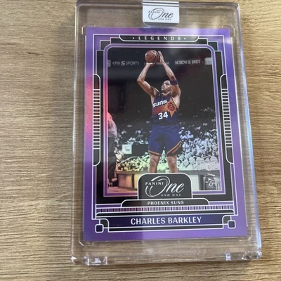 Charles Barkley 2024-25 Panini One and One /25 Base Purple Legends Suns Encased - Image 1 of 2