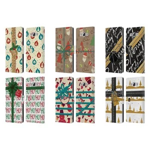 HEAD CASE DESIGNS CHRISTMAS GIFTS LEATHER BOOK WALLET CASE FOR SAMSUNG PHONES 3 - Picture 1 of 12