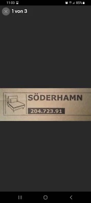 IKEA SÖDERHAMN BEZUG f. 1er SITZELEM. TALLMYRA S/W NEU/OVP beschädigt! 20472391 - Bild 1 von 3