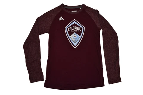 adidas Mens MLS Colorado Rapids Climalite Long Sleeve Ultimate Tee Shirt New S Cover