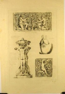 Eau forte de Saint-Non, Motifs et sculptures antiques - Imagen 1 de 1