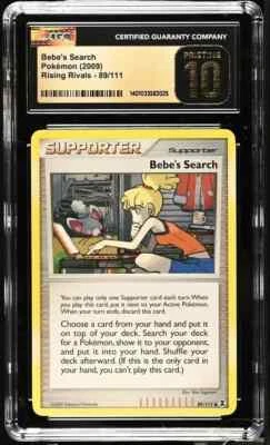 Pokemon Bebe's Search 89/111 Platinum Rising Rivals - CGC 10 PRISTINE - Image 1 of 2