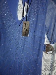 Beautiful evening dress size 12 silver screen by lindy pop - Picture 1 of 2