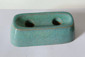 Rare Mid-Century Modern GLIDDEN POTTERY Double Candle Holder 6.5"