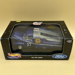 1999 Hot Wheels BLACK BOX 1955 FORD CARRIER BLUE 3/3 1:43 scale FREE SHIPPING