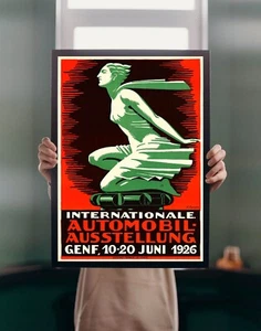 Esposizione Auto Ginevra 1926 POSTER STAMPA A5 A1 anni 20 Motor Show Wall Art Decor - Foto 1 di 4