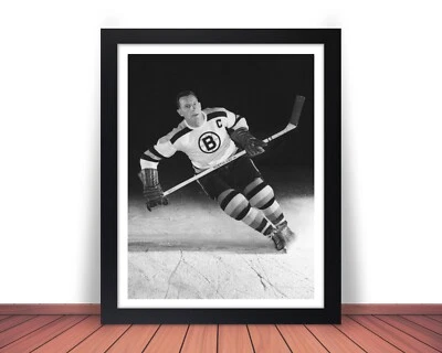 Framed MILT SCHMIDT Photo Picture BOSTON BRUINS Hockey Legend 8x10 or 11x14 (W1) - Image 1 of 4